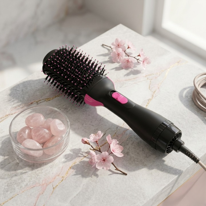 3-in-1 Hot Air Brush – Professional One-Step Hair Dryer